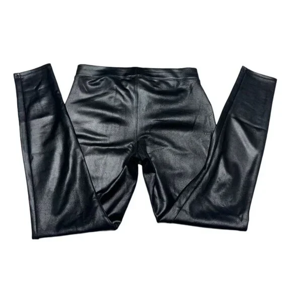 Express Faux Leather Leggings Black Size Small - Picture 2 of 9
